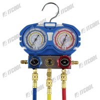 Two-valve manifold gauge set